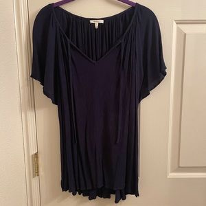 Maurices Navy Blue Shirt 1X